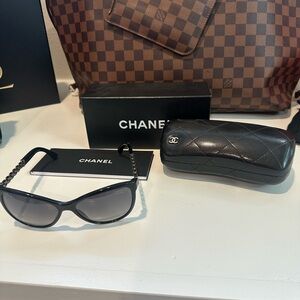 CHANEL Black Sunglasses